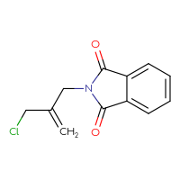 Chemical structure of 2-[2-(chloromethyl)prop-2-en-1-yl]-2,3-dihydro-1H-isoindole-1,3-dione - CSSB00013937572
