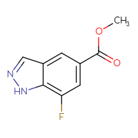 Chemical structure of methyl 7-fluoro-1H-indazole-5-carboxylate - CSSB00010762487