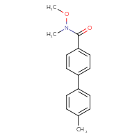 Chemical structure of N-methoxy-N,4'-dimethyl-[1,1'-biphenyl]-4-carboxamide - CSSB06583012344