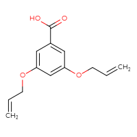 Chemical structure of 3,5-bis(prop-2-en-1-yloxy)benzoic acid - CSSB00025731922