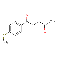 Chemical structure of 1-[4-(methylsulfanyl)phenyl]pentane-1,4-dione - CSSB00010187190