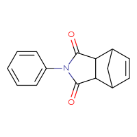 Chemical structure of 4-phenyl-4-azatricyclo[5.2.1.0²,⁶]dec-8-ene-3,5-dione - CSSB00132386423