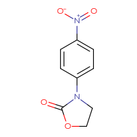 Chemical structure of 3-(4-nitrophenyl)-1,3-oxazolidin-2-one - CSSB00000054982