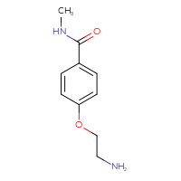 Chemical structure of 4-(2-aminoethoxy)-N-methylbenzamide - CSSB00000099074