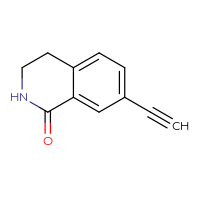 Chemical structure of 7-ethynyl-1,2,3,4-tetrahydroisoquinolin-1-one - CSSB03551907048