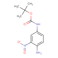 Chemical structure of tert-butyl N-(4-amino-3-nitrophenyl)carbamate - CSSB00010144771