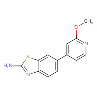 Chemical structure of 6-(2-methoxypyridin-4-yl)-1,3-benzothiazol-2-amine - CSSB06581747260