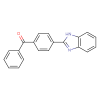 Chemical structure of 2-(4-benzoylphenyl)-1H-1,3-benzodiazole - CSSB06582675649