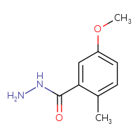 Chemical structure of 5-methoxy-2-methylbenzohydrazide - CSSB00009828929