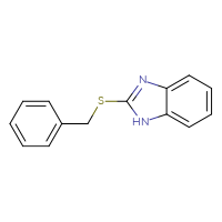 Chemical structure of 2-(benzylsulfanyl)-1H-1,3-benzodiazole - CSSB00020600120
