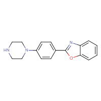 Chemical structure of 2-[4-(piperazin-1-yl)phenyl]-1,3-benzoxazole - CSSB00020626085