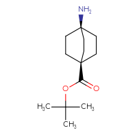 Chemical structure of tert-butyl 4-aminobicyclo[2.2.2]octane-1-carboxylate - CSSB02136708533