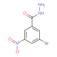 Chemical structure of 3-bromo-5-nitrobenzohydrazide - CSSB00012357432