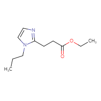 Chemical structure of ethyl 3-(1-propyl-1H-imidazol-2-yl)propanoate - CSSB00000717359