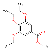 Chemical structure of methyl 3,4,5-triethoxybenzoate - CSSB00000577264