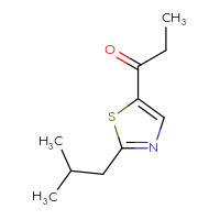 Chemical structure of 1-[2-(2-methylpropyl)-1,3-thiazol-5-yl]propan-1-one - CSSB21103687327