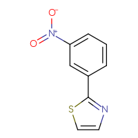 Chemical structure of 2-(3-nitrophenyl)-1,3-thiazole - CSSB00000741892