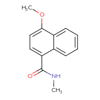 Chemical structure of 4-methoxy-N-methylnaphthalene-1-carboxamide - CSSB00000020294
