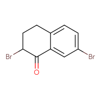 Chemical structure of 2,7-dibromo-1,2,3,4-tetrahydronaphthalen-1-one - CSSB00010897260