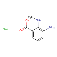 Chemical structure of 3-amino-2-(methylamino)benzoic acid hydrochloride - CSSB00102730972