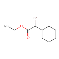 Chemical structure of ethyl 2-bromo-2-cyclohexylacetate - CSSB00010138349