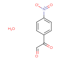 Chemical structure of 2-(4-nitrophenyl)-2-oxoacetaldehyde hydrate - CSSB00015369952