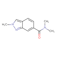 Chemical structure of N,N,2-trimethyl-2H-indazole-6-carboxamide - CSSB00134665769