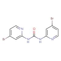 Chemical structure of 1,3-bis(4-bromopyridin-2-yl)urea - CSSB06645079055