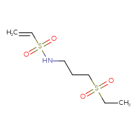 Chemical structure of N-[3-(ethanesulfonyl)propyl]ethene-1-sulfonamide - CSSB09890979938