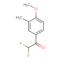 Chemical structure of 2,2-difluoro-1-(4-methoxy-3-methylphenyl)ethan-1-one - CSSB00014027302