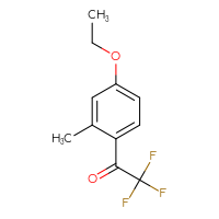 Chemical structure of 1-(4-ethoxy-2-methylphenyl)-2,2,2-trifluoroethan-1-one - CSSB00010178836