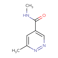Chemical structure of N,6-dimethylpyridazine-4-carboxamide - CSSB00015302177