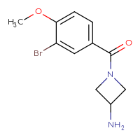 Chemical structure of 1-(3-bromo-4-methoxybenzoyl)azetidin-3-amine - CSSB00005950941