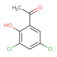 Chemical structure of 1-(3,5-dichloro-2-hydroxyphenyl)ethan-1-one - CSSB00000182809