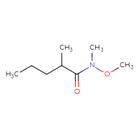 Chemical structure of N-methoxy-N,2-dimethylpentanamide - CSSB00000174321