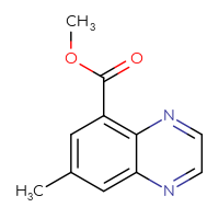 Chemical structure of methyl 7-methylquinoxaline-5-carboxylate - CSSB21331885070