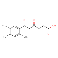 Chemical structure of 4,6-dioxo-6-(2,4,5-trimethylphenyl)hexanoic acid - CSSB21432515121