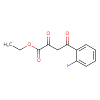 Chemical structure of ethyl 4-(2-iodophenyl)-2,4-dioxobutanoate - CSSB14929215445