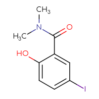 Chemical structure of 2-hydroxy-5-iodo-N,N-dimethylbenzamide - CSSB00000192116