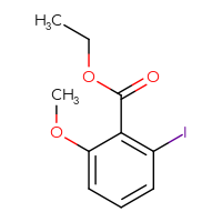 Chemical structure of ethyl 2-iodo-6-methoxybenzoate - CSSB00010075586