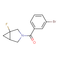 Chemical structure of 3-(3-bromobenzoyl)-1-fluoro-3-azabicyclo[3.1.0]hexane - CSSB07010143088
