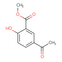 Chemical structure of methyl 5-acetyl-2-hydroxybenzoate - CSSB00000033029