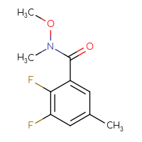Chemical structure of 2,3-difluoro-N-methoxy-N,5-dimethylbenzamide - CSSB14851034456