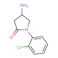 Chemical structure of 4-amino-1-(2-chlorophenyl)pyrrolidin-2-one - CSSB00000704896