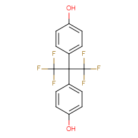 Chemical structure of 4-[1,1,1,3,3,3-hexafluoro-2-(4-hydroxyphenyl)propan-2-yl]phenol - CSSB00000068801