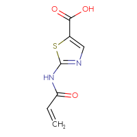 Chemical structure of 2-(prop-2-enamido)-1,3-thiazole-5-carboxylic acid - CSSB00102687677