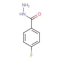 Chemical structure of 4-fluorobenzohydrazide - CSSB00000182866
