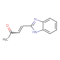 Chemical structure of 4-(1H-1,3-benzodiazol-2-yl)but-3-en-2-one - CSSB00043595540