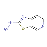 Chemical structure of {[1,3]thiazolo[5,4-c]pyridin-2-yl}hydrazine - CSSB00015672957