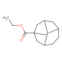 Chemical structure of ethyl tricyclo[4.3.1.1³,⁸]undecane-1-carboxylate - CSSB06657265309